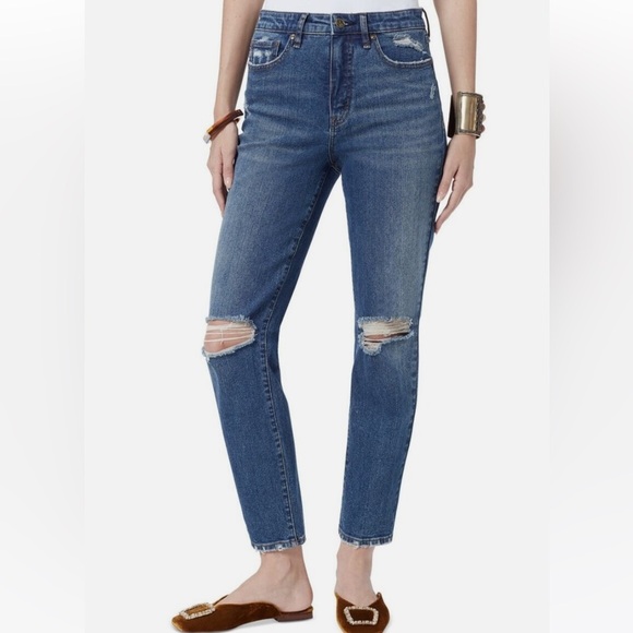 Sam Edelman High Rise Slim Straight Jeans - Picture 1 of 13